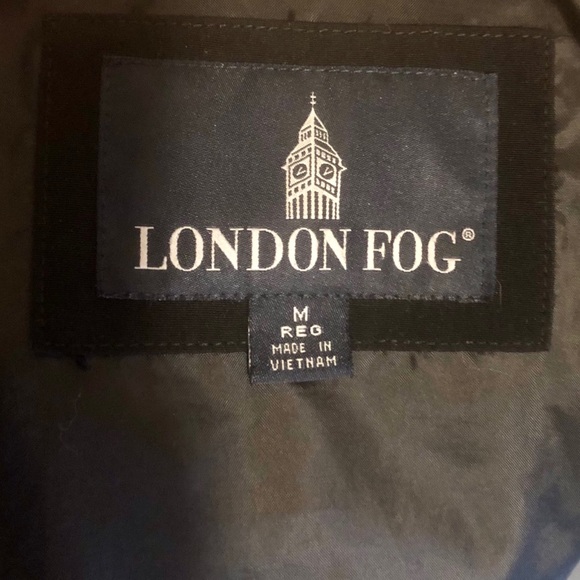 LONDON FOG HOODED TRENCH RAINCOAT - Picture 9 of 11